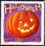 Halloween postzegel Frankrijk