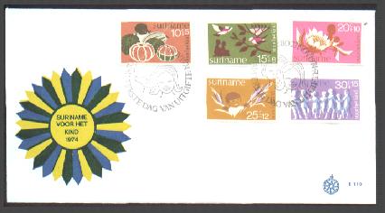 Pompoen postzegel Suriname