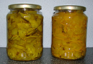 Zoetzure courgettes, groen en gele courgettes